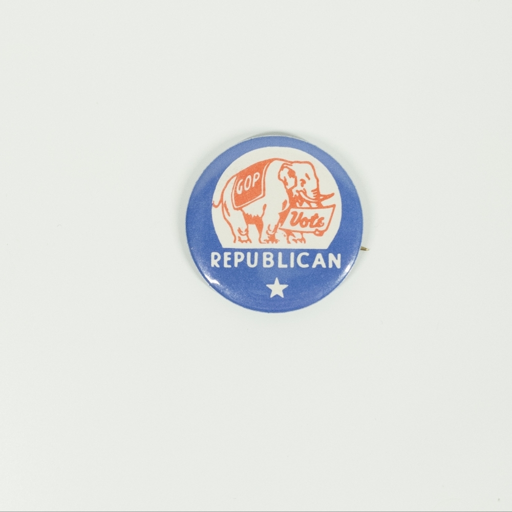 5/$25 - Vintage Republican Political Pinback